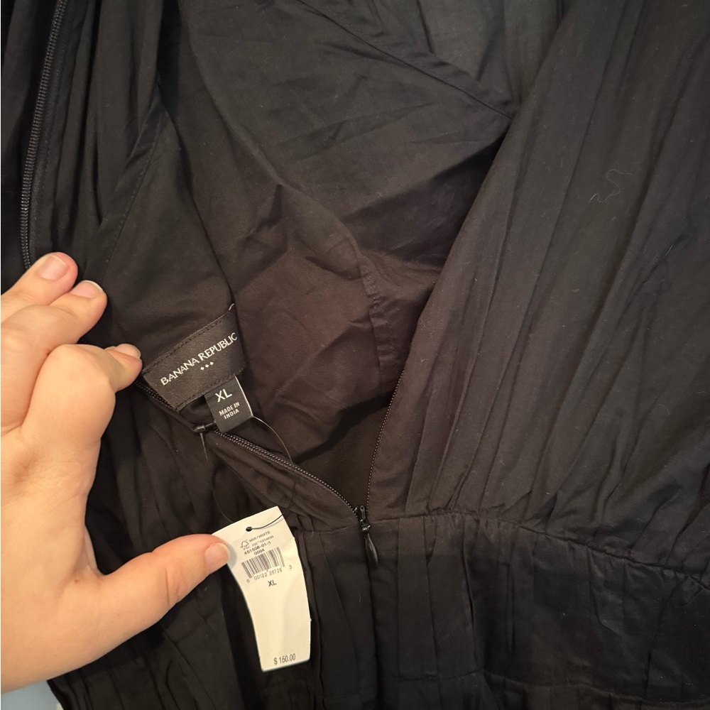 Banana Republic Black Belted Midi Dress - Picture 5 of 5